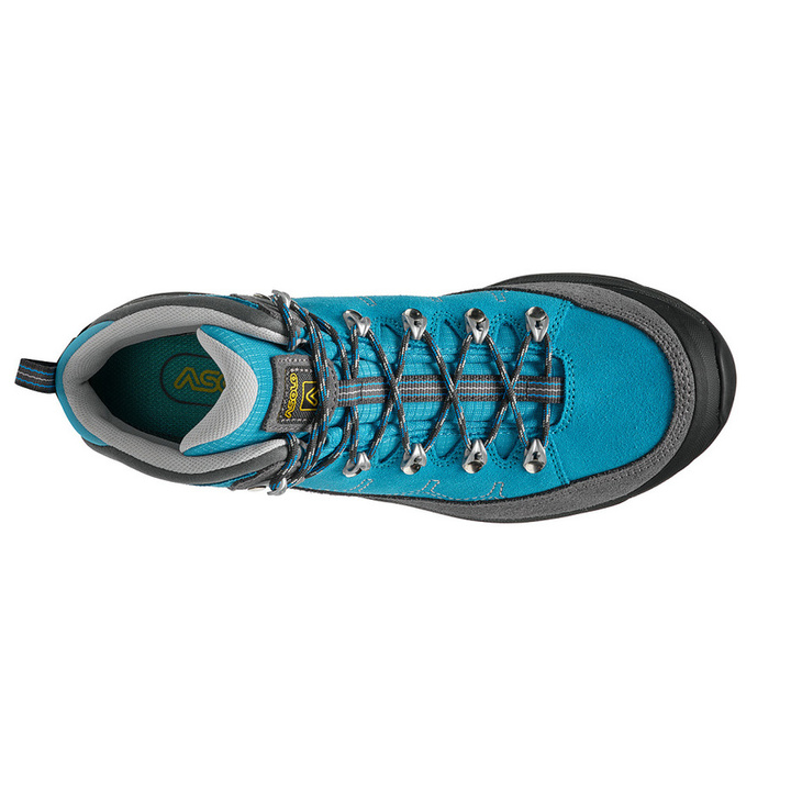 Shoes Asolo Falcon Lth GV ML gray / cyan blue/A793