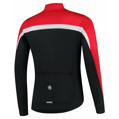 Men's warm cycling jersey Rogelli Course black-red-white ROG351005, Rogelli