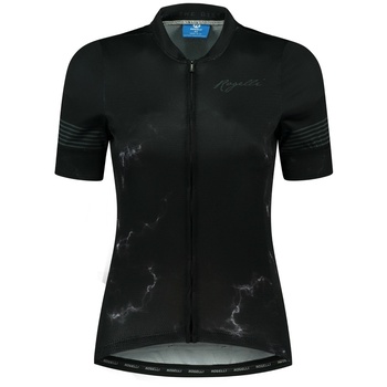 Women's cycling jersey Rogelli Marble black / gray ROG351502, Rogelli