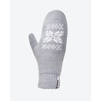 Knitted Merino gloves Kama R106 109 light grey