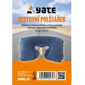Pillow Yate inflatable behind neck blue, Yate