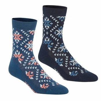 Women's wool socks Kari Traa Tirill sock 2pk blue 611322-Sai
