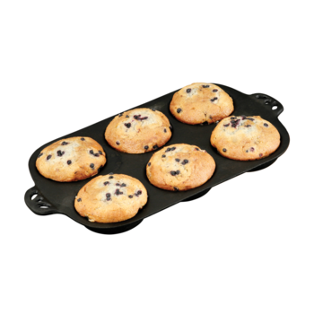 Cast iron mold Camp Chef on muffins big
