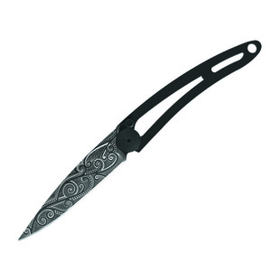 Knife Deejo 7GN141 naked 15g, Black Tattoo, Pacific