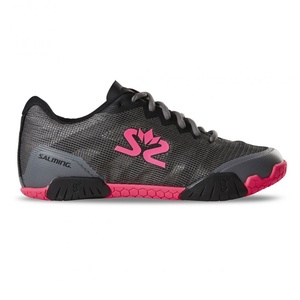 Shoes Salming Hawk Shoe Women Gunmetal / Pink, Salming