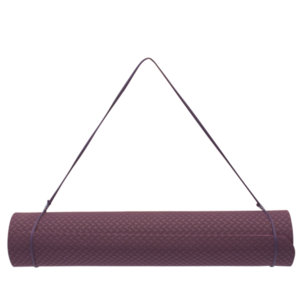 Mat to yoga YATE yoga mat double layer / pink / violet / material TPE, Yate
