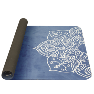 Mat to yoga YATE yoga mat natural rubber / pattern C / blue, Yate